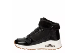 Skechers Girls Uno Cozy On Air Sneaker - Black -Shoe Promotion Shop US 01 702467 03