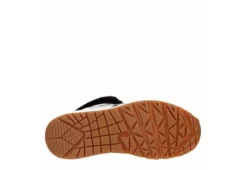 Skechers Girls Uno Cozy On Air Sneaker - Black -Shoe Promotion Shop US 01 702467 06