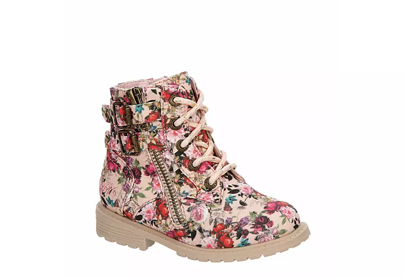 Blowfish Girls Infant Rya-t Lace-up Boot - Floral 3 Blowfish Girls Infant Rya-t Lace-up Boot - Floral