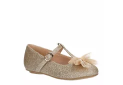 Cupcake Couture Girls Infant Bowtiful Flat - Gold