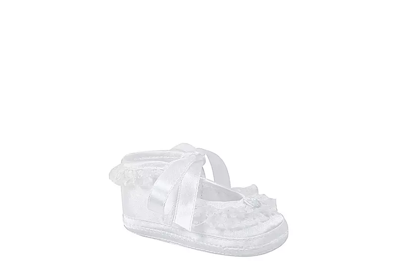 Baby Deer Girls Infant Paislee Dress Flat - White 3 Baby Deer Girls Infant Paislee Dress Flat - White