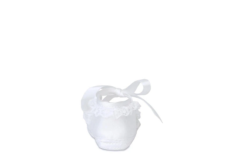 Baby Deer Girls Infant Paislee Dress Flat - White 6 Baby Deer Girls Infant Paislee Dress Flat - White - Image 4