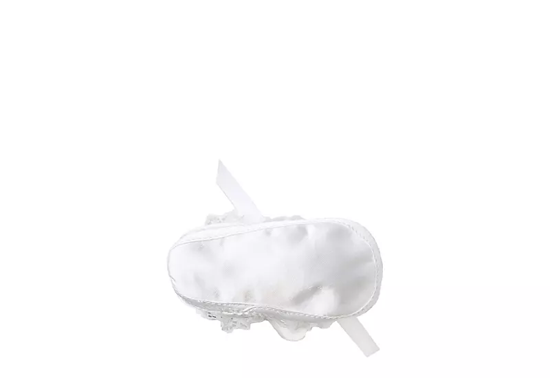 Baby Deer Girls Infant Paislee Dress Flat - White 8 Baby Deer Girls Infant Paislee Dress Flat - White - Image 6