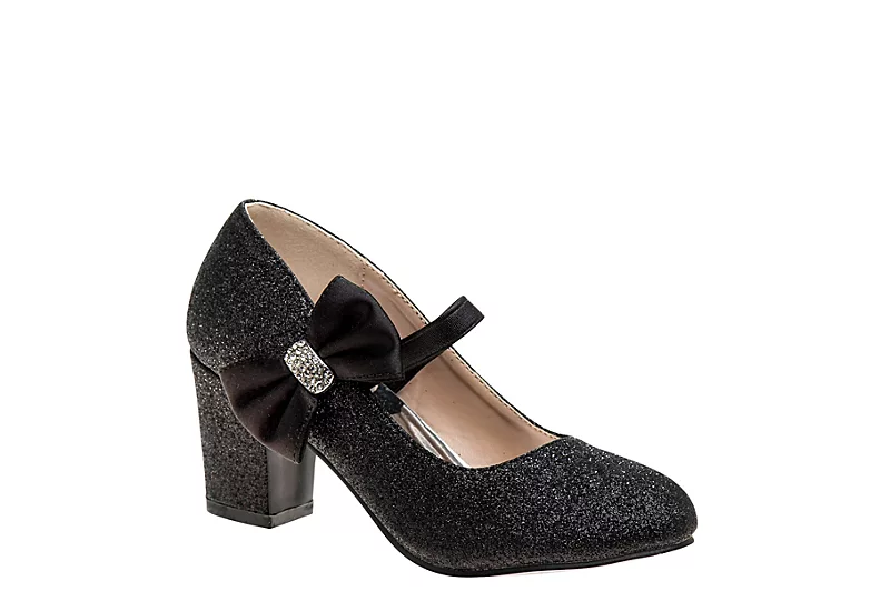 Badgley Mischka Girls Bownus Dress Shoe - Black 3 Badgley Mischka Girls Bownus Dress Shoe - Black