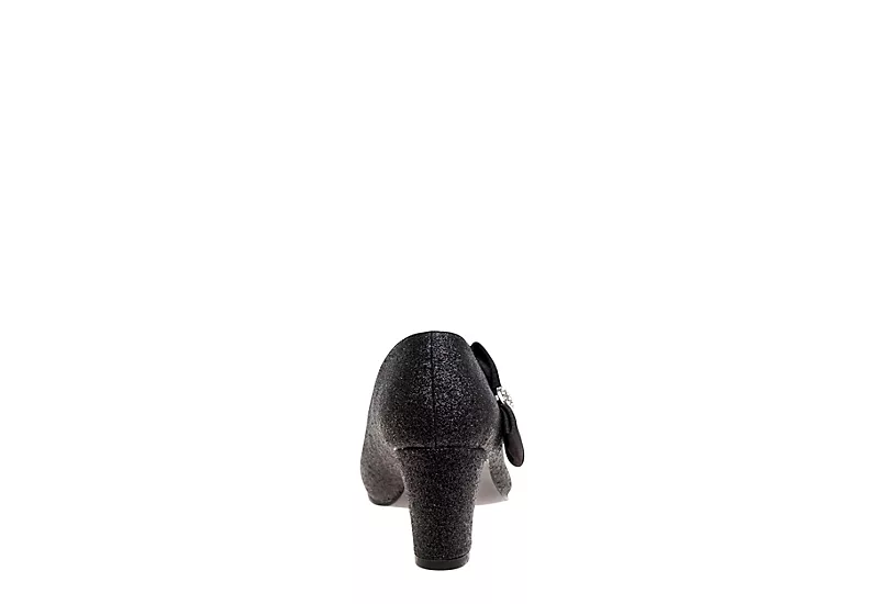 Badgley Mischka Girls Bownus Dress Shoe - Black 7 Badgley Mischka Girls Bownus Dress Shoe - Black - Image 5