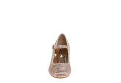 Badgley Mischka Girls Glitterful Dress Shoe - Rose Gold -Shoe Promotion Shop US 01 702611 02