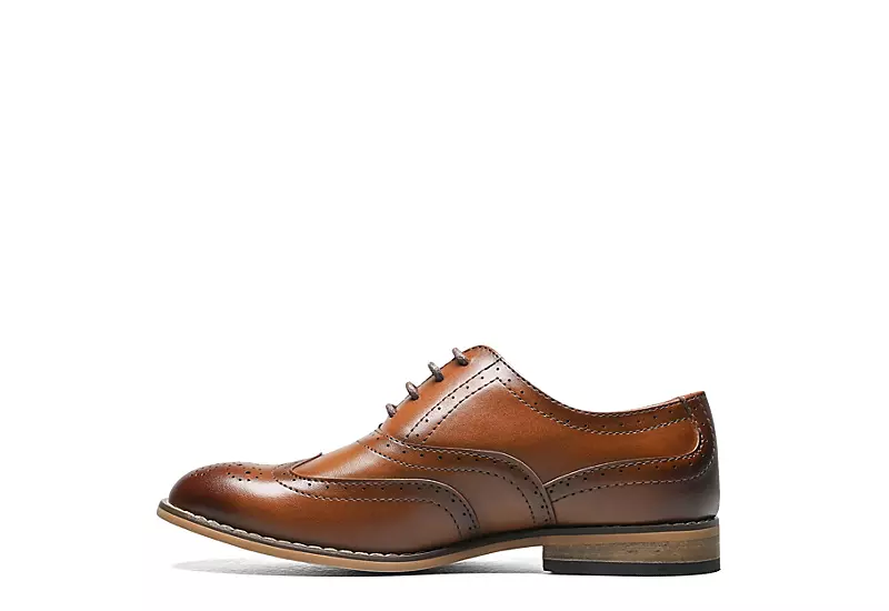 Stacy Adams Boys Dunbar Oxford - Cognac 6 Stacy Adams Boys Dunbar Oxford - Cognac - Image 4