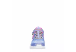 Skechers Girls Unicorn Dreams Light Up Sneaker - Light Blue -Shoe Promotion Shop US 01 702644 02