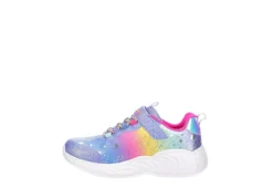Skechers Girls Unicorn Dreams Light Up Sneaker - Light Blue -Shoe Promotion Shop US 01 702644 03
