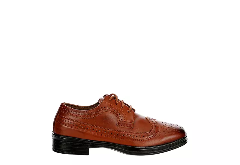 Deer Stags Boys Ace Wingtip Oxford - Cognac 4 Deer Stags Boys Ace Wingtip Oxford - Cognac - Image 2