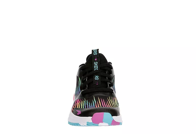Skechers Girls Elite Sport Tempo Pro Sneaker - Black 5 Skechers Girls Elite Sport Tempo Pro Sneaker - Black - Image 3