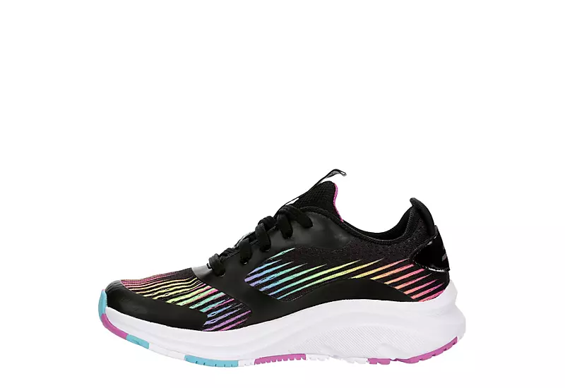 Skechers Girls Elite Sport Tempo Pro Sneaker - Black 6 Skechers Girls Elite Sport Tempo Pro Sneaker - Black - Image 4