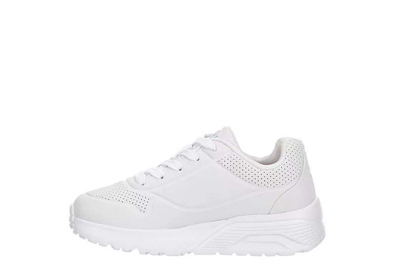 Skechers Girls Uno Lite Sneaker - White 6 Skechers Girls Uno Lite Sneaker - White - Image 4