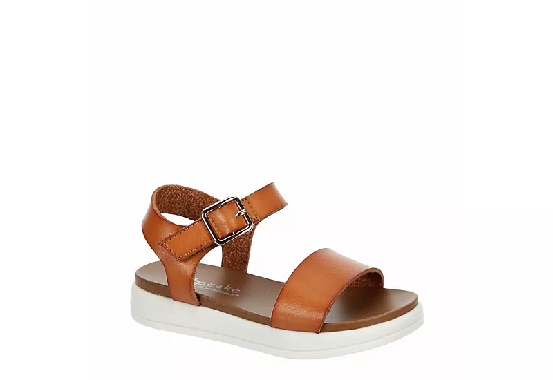 Cupcake Couture Girls Infant Lil Marlow Sandal - Tan 3 Cupcake Couture Girls Infant Lil Marlow Sandal - Tan