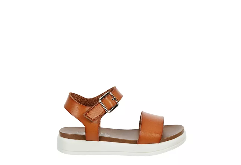 Cupcake Couture Girls Infant Lil Marlow Sandal - Tan 4 Cupcake Couture Girls Infant Lil Marlow Sandal - Tan - Image 2