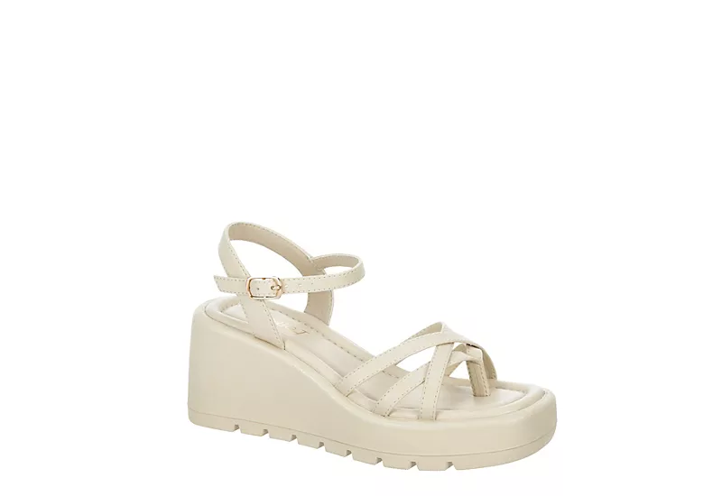 Limelight Girls Sage Wedge Sandal - Bone 3 Limelight Girls Sage Wedge Sandal - Bone