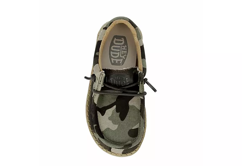 Heydude Boys Wally Youth Slip On Sneaker - Camo 8 Heydude Boys Wally Youth Slip On Sneaker - Camo - Image 6