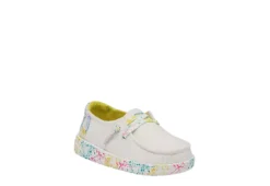 Heydude Girls Infant Wendy Toddler Slip On Sneaker - White