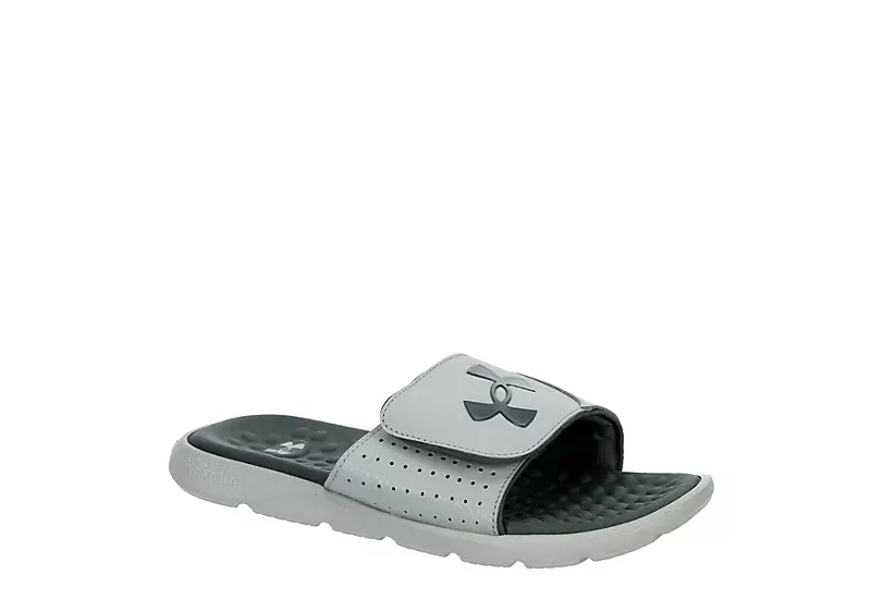 Under Armour Boys Ignite Pro Slide Sandal - Grey 3 Under Armour Boys Ignite Pro Slide Sandal - Grey
