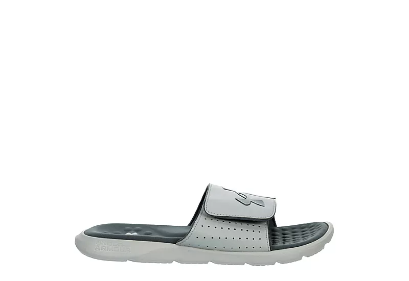 Under Armour Boys Ignite Pro Slide Sandal - Grey 4 Under Armour Boys Ignite Pro Slide Sandal - Grey - Image 2