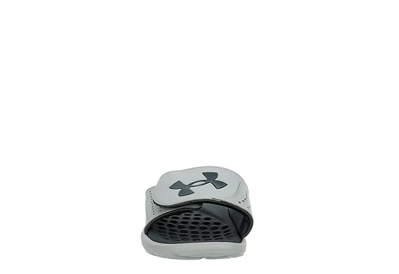 Under Armour Boys Ignite Pro Slide Sandal - Grey 5 Under Armour Boys Ignite Pro Slide Sandal - Grey - Image 3