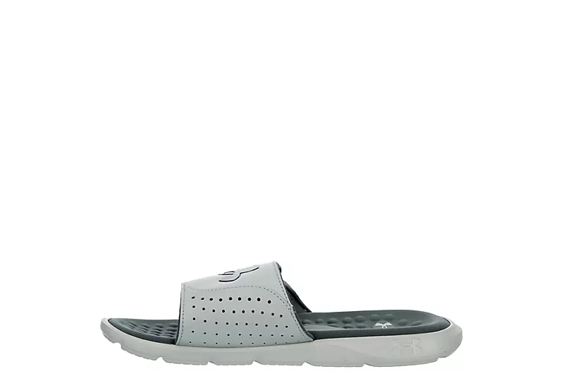 Under Armour Boys Ignite Pro Slide Sandal - Grey 6 Under Armour Boys Ignite Pro Slide Sandal - Grey - Image 4