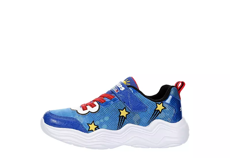Skechers Boys Ryans World Sneaker - Blue 6 Skechers Boys Ryans World Sneaker - Blue - Image 4