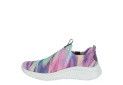 Skechers Girls Ultra Flex Slip On Sneaker - Grey -Shoe Promotion Shop US 01 702978 03