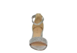 Sophie17 Girls Infant Lil Krystal Dress Sandal - Silver -Shoe Promotion Shop US 01 722029 02