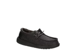 Heydude Boys Wally Youth Slip On Sneaker - Black