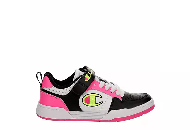 Champion Girls Arena Power Low Sneaker - Bright Pink 4 Champion Girls Arena Power Low Sneaker - Bright Pink - Image 2