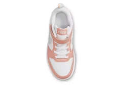 Nike Girls Court Borough 2 Low Top Sneaker - White -Shoe Promotion Shop US 01 807753 04