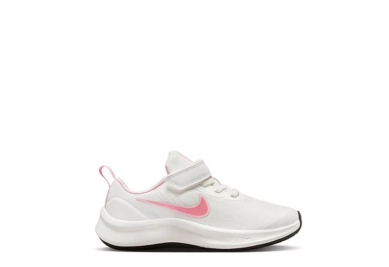 Nike Girls Star Runner 3 Se Sneaker - White 4 Nike Girls Star Runner 3 Se Sneaker - White - Image 2