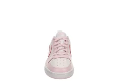 Nike Girls Court Borough 2 Low Top Sneaker - White -Shoe Promotion Shop US 01 807984 02