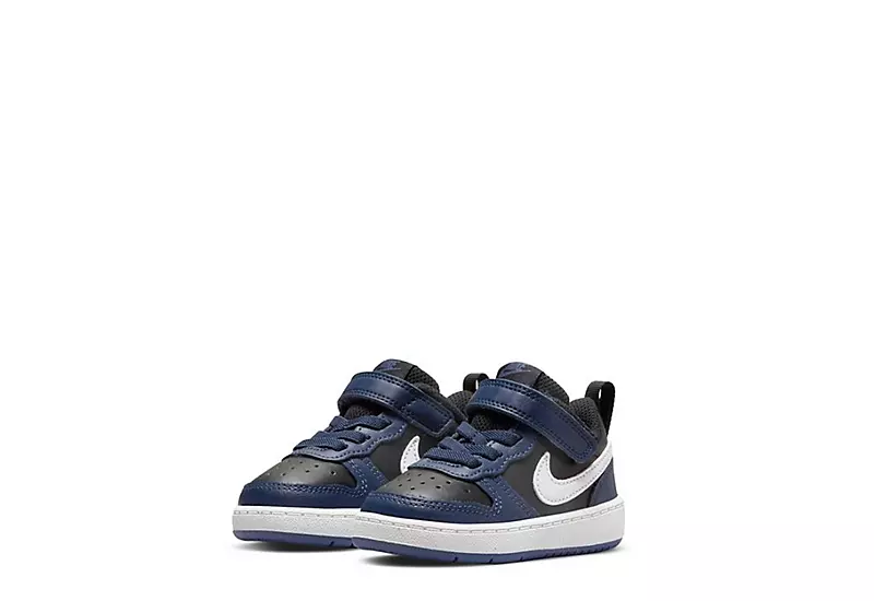 Nike Boys Infant Court Borough 2 Low Top Sneaker - Navy 3 Nike Boys Infant Court Borough 2 Low Top Sneaker - Navy