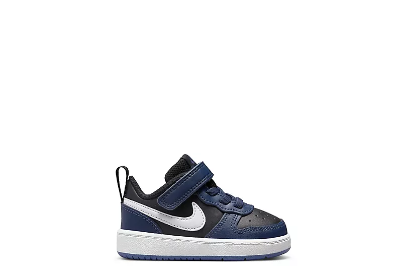 Nike Boys Infant Court Borough 2 Low Top Sneaker - Navy 4 Nike Boys Infant Court Borough 2 Low Top Sneaker - Navy - Image 2