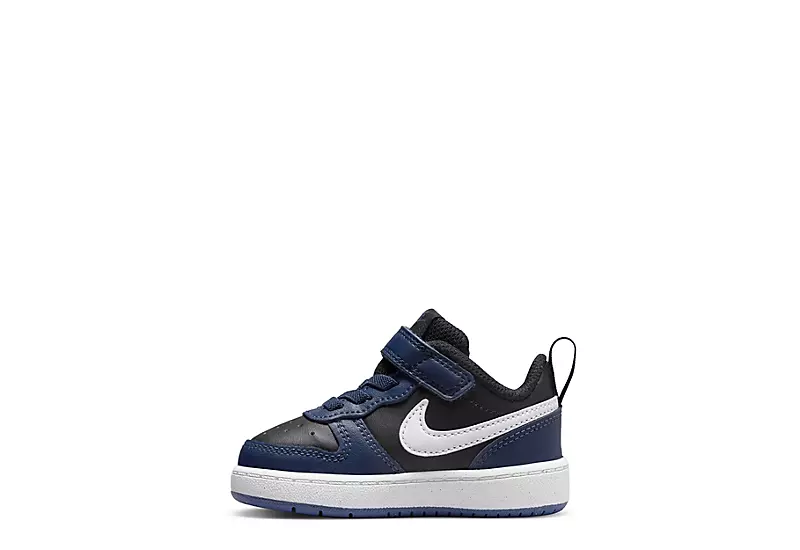 Nike Boys Infant Court Borough 2 Low Top Sneaker - Navy 5 Nike Boys Infant Court Borough 2 Low Top Sneaker - Navy - Image 3