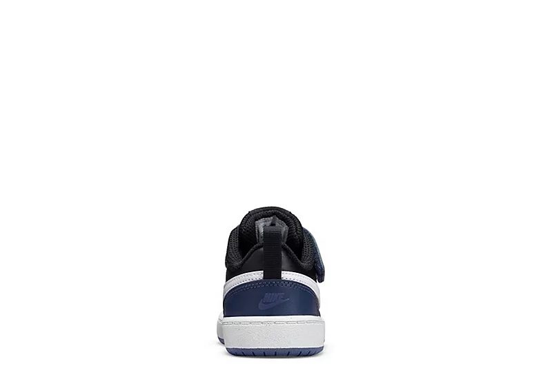 Nike Boys Infant Court Borough 2 Low Top Sneaker - Navy 6 Nike Boys Infant Court Borough 2 Low Top Sneaker - Navy - Image 4