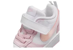 Nike Girls Infant Court Borough 2 Low Top Sneaker - White -Shoe Promotion Shop US 01 807989 06