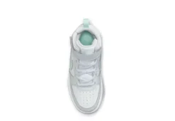 Nike Girls Court Borough 2 Mid Top Sneaker - Platinum -Shoe Promotion Shop US 01 808056 04