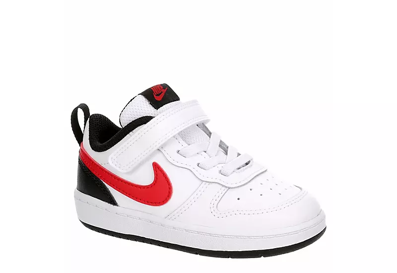 Nike Boys Infant Court Borough 2 Low Top Sneaker - White 3 Nike Boys Infant Court Borough 2 Low Top Sneaker - White