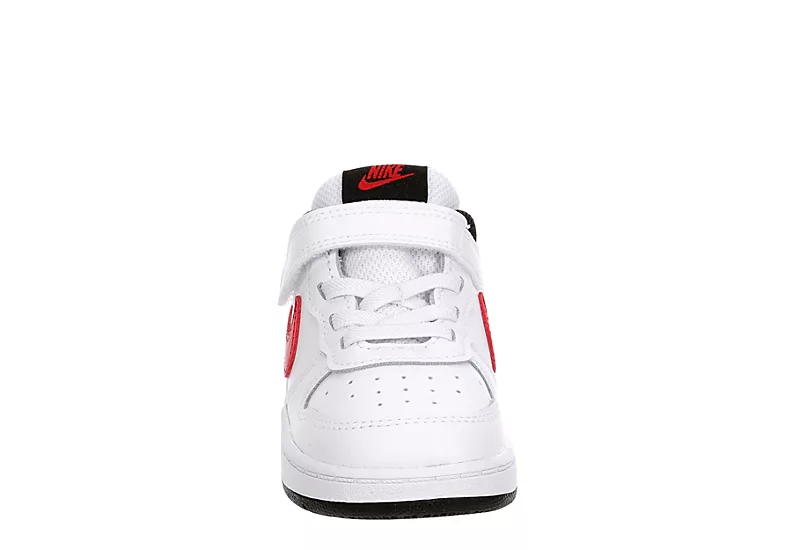 Nike Boys Infant Court Borough 2 Low Top Sneaker - White 5 Nike Boys Infant Court Borough 2 Low Top Sneaker - White - Image 3