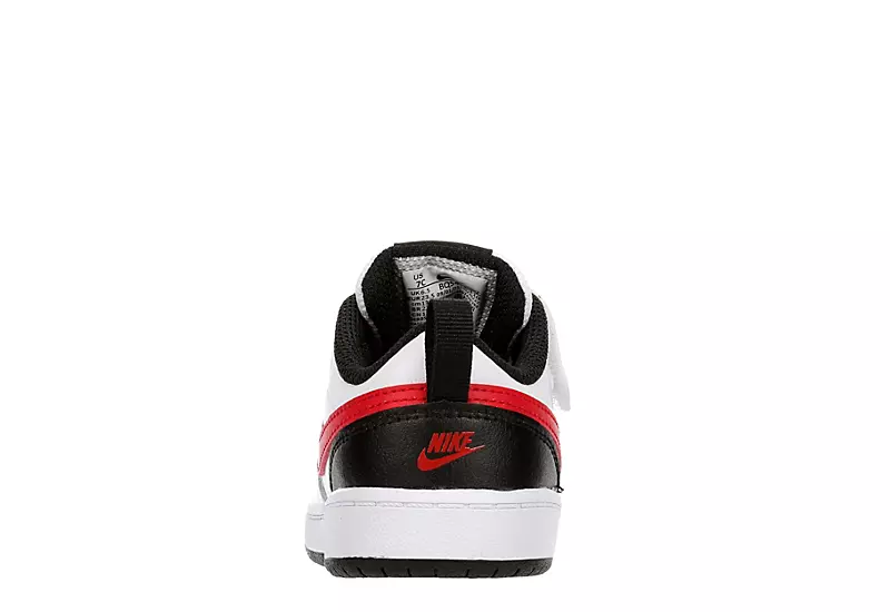 Nike Boys Infant Court Borough 2 Low Top Sneaker - White 7 Nike Boys Infant Court Borough 2 Low Top Sneaker - White - Image 5