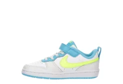 Nike Boys Court Borough 2 Low Top Sneaker - White -Shoe Promotion Shop US 01 808158 03