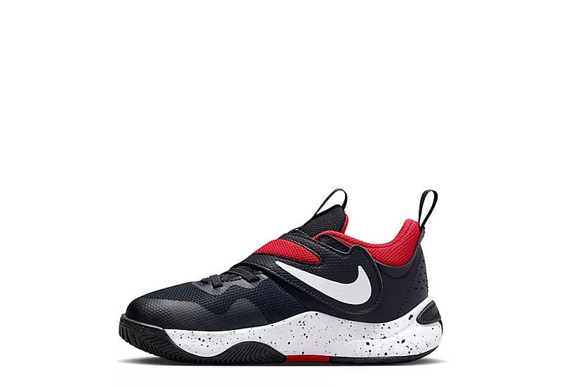 Nike Boys Team Hustle D11 High Top Basketball Shoe - Black 5 Nike Boys Team Hustle D11 High Top Basketball Shoe - Black - Image 3