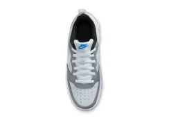 Nike Boys Court Borough 2 Low Top Sneaker - Grey -Shoe Promotion Shop US 01 808282 04