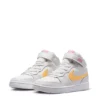 Nike Girls Court Borough 2 Mid Top Sneaker - White -Shoe Promotion Shop US 01 808289 00
