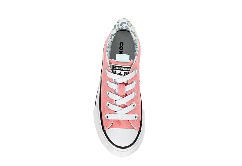 Converse Girls Chuck Taylor All Star High Top Sneaker - Pink 8 Converse Girls Chuck Taylor All Star High Top Sneaker - Pink - Image 6