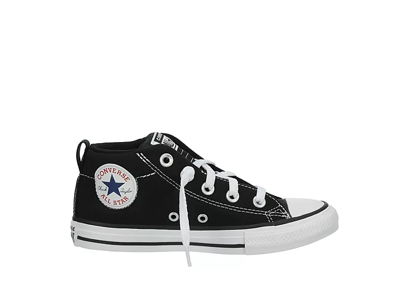 Converse Boys Chuck Taylor All Star Street Mid Sneaker - Black 4 Converse Boys Chuck Taylor All Star Street Mid Sneaker - Black - Image 2