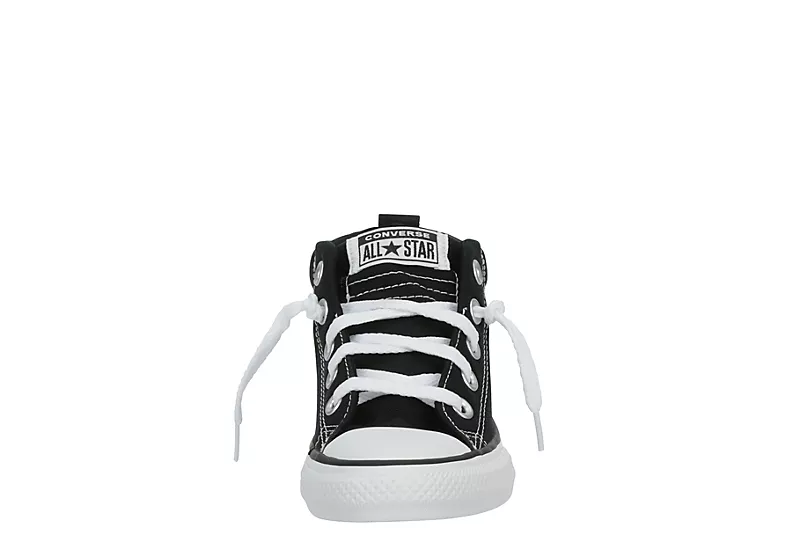 Converse Boys Chuck Taylor All Star Street Mid Sneaker - Black 5 Converse Boys Chuck Taylor All Star Street Mid Sneaker - Black - Image 3